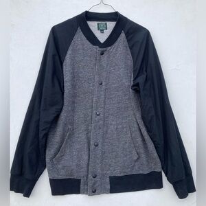 J Crew Sporting Goods Varsity Snap jacket size L